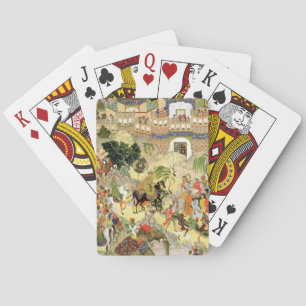 Drijfschip van keizer Akbar in Surat, van Pokerkaarten