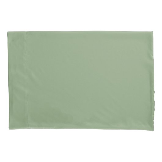 Drijfslang, groen, minimalistisch beddengoed kussensloop (Voorkant-Links)