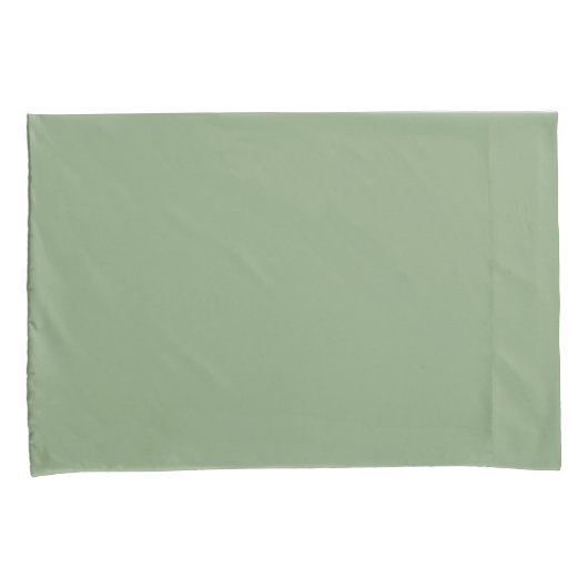 Drijfslang, groen, minimalistisch beddengoed kussensloop (Voorkant-Rechts)