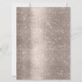 Drijft Roos Birthday Bridal Wedding Elegant Gold Kaart (Achterkant)