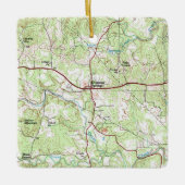 Drijfveren TX  kaart Keramisch Ornament (Voorkant)