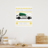 drijven door de sneeuw 2 poster (Keuken)