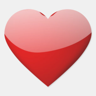 drijven hart sticker