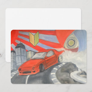 Drijven in de lucht feestdagenkaart