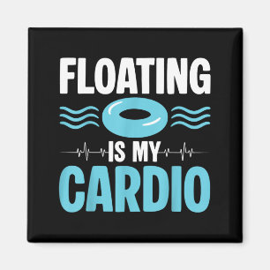 Drijven is mijn cardio ou fitness humor magneet