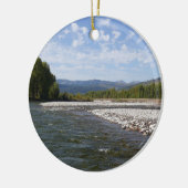 Drijven langs de Snake River I Keramisch Ornament (Links)