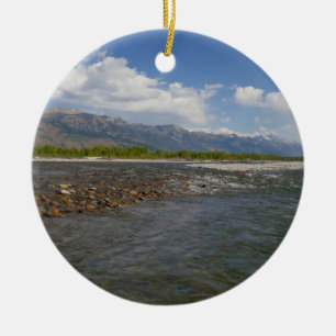 Drijven langs de Snake River II Keramisch Ornament