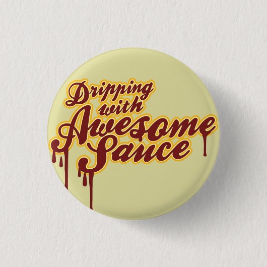 Drijven met Awesomesauce Wordplay Flair Ronde Button 3,2 Cm (Voorkant)