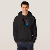 Drijven met cape hoodie (Voorkant volledig)