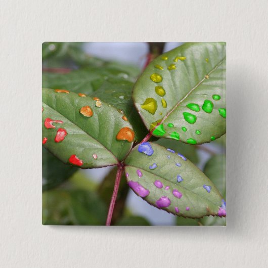 Drijven met trots vierkante button 5,1 cm (Voorkant)