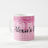 Drijven op Gingham Koffiemok (Voorkant links)