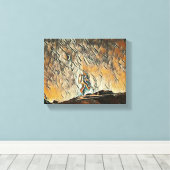 Drijven op ontdekking: de reis van een wetenschapp canvas afdruk (Insitu (Houten vloer))