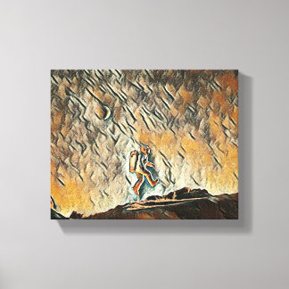 Drijven op ontdekking: de reis van een wetenschapp canvas afdruk