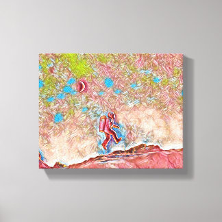 Drijven op ontdekking: de reis van een wetenschapp canvas afdruk