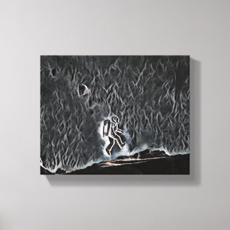 Drijven op ontdekking: de reis van een wetenschapp canvas afdruk