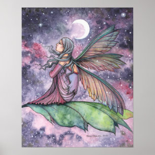 Drijven Verdwijnende Fee Waterverf Molly Harrison Poster
