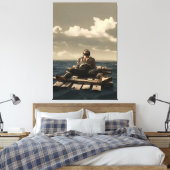 Drijvend canvas print (Insitu (Slaapkamer))