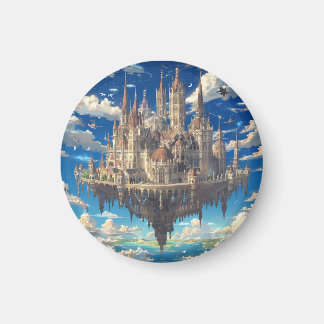 Drijvend Fantasie Kasteel in de Wolken | Hemels Magneet