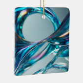 Drijvend glaswater keramisch ornament (Rechts)