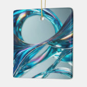 Drijvend glaswater keramisch ornament (Links)