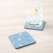Drijvend in het Lazy River Pattern Bier Onderzetter (Rechterzijde)