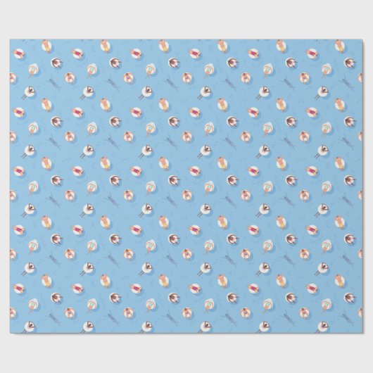 Drijvend in het Lazy River Pattern Cadeaupapier (Vlak)
