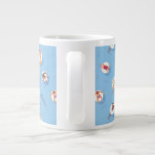 Drijvend in het Lazy River Pattern Extra Grote Beker (Achterkant)