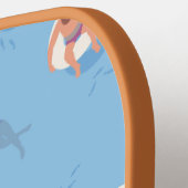 Drijvend in het Lazy River Pattern Pickleball Paddle (Links Detail)