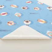 Drijvend in het Lazy River Pattern Sherpa Deken (3/4)