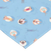 Drijvend in het Lazy River Pattern Tafelkleed (Gekanteld)