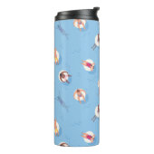 Drijvend in het Lazy River Pattern Thermosbeker (Gedraaid links)