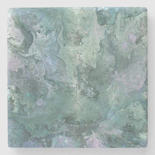 Drijvend in het Midnight Sky Stone Onderzetter (Voorkant)