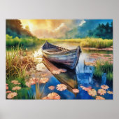 Drijvend in het riet poster (Voorkant)