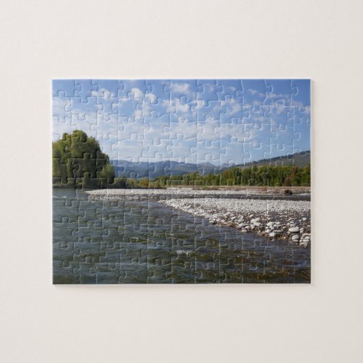Drijvend langs de Snake River I Legpuzzel (Horizontaal)