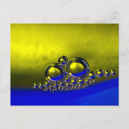 Drijvende Abstracte Bellen Kleurrijke Achtergrond Briefkaart
