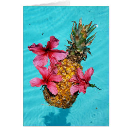 Drijvende ananas en Hibiscus
