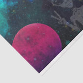 Drijvende astronaut in ruimtedocument Decoupage Tissuepapier (Detail)