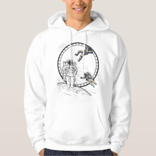 Drijvende astronauten in de ruimte - kosmische avo hoodie