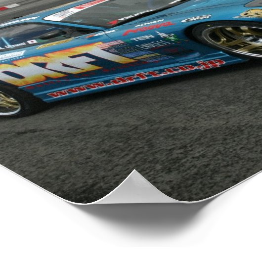 Drijvende auto poster (Hoek)