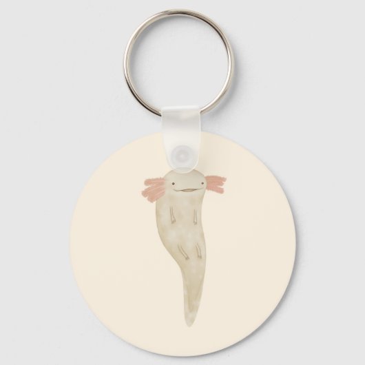 Drijvende Axolotl Sleutelhanger (Voorkant)