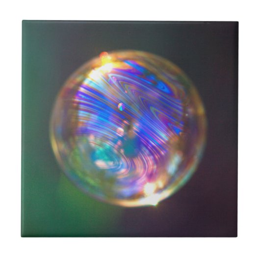 Drijvende bel reflectie tegeltje (Voorkant)