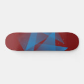 Drijvende blauwe scherven skateboard (Horizontaal)