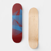Drijvende blauwe scherven skateboard (Voorkant)