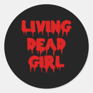 Drijvende bloedfilm Halloween Zombie Living Dead Ronde Sticker