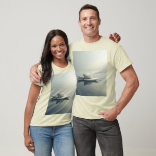 Drijvende bloemblaadjes van Stone Design T-shirt