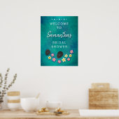 Drijvende Bloemen Spa Welkom Bord Poster (Keuken)