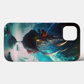 Drijvende Castle Ship Fantasy Hoesje-Mate iPhone C Case-Mate iPhone Case (Achterkant (horizontaal))