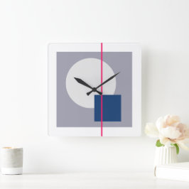 Drijvende Cirkel 4 Vierkante Klok