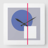 Drijvende Cirkel 4 Vierkante Klok (Voorkant)