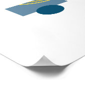 Drijvende Cirkel 5 Abstracte Kunst Poster (Hoek)